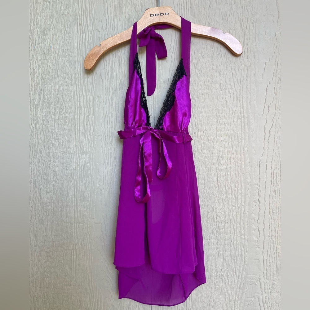 Frederick’s of Hollywood halter slip dress